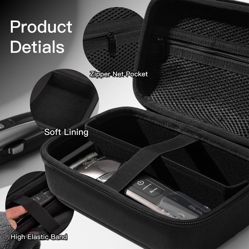 SMYV Barber Bags for Clippers and Supplies, Mens Hair Trimmers Box, Portable Clipper Storage Case for Barber Accessories (Case Only) - Image 5
