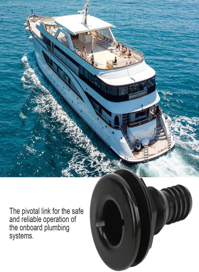 Keenso 1in Thru Hull Fitting, Marine Thru Hull Exhaust Fittings Boat Through Hull Connection for Boat,RSV - Image 4