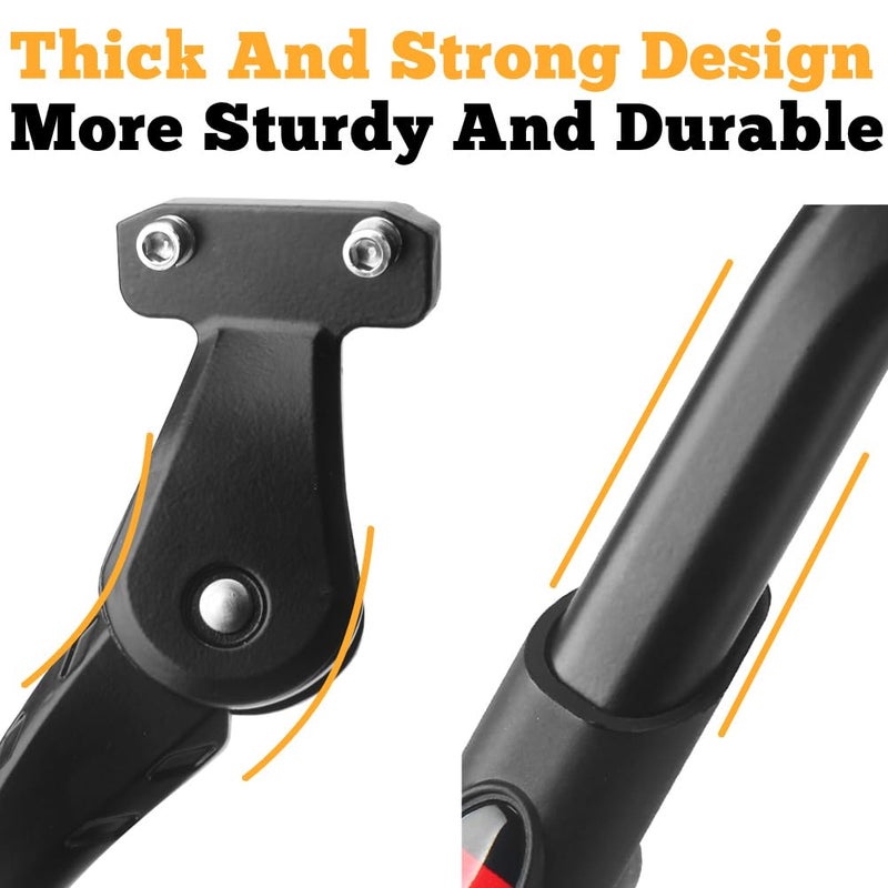 Sataway Bike Kickstand - Adjustable, Aluminum Alloy Strong Rear Mount Bicycle Kick Stand for 24-29 inch Electric & Mountain Adult Bike(40mm) - Image 4