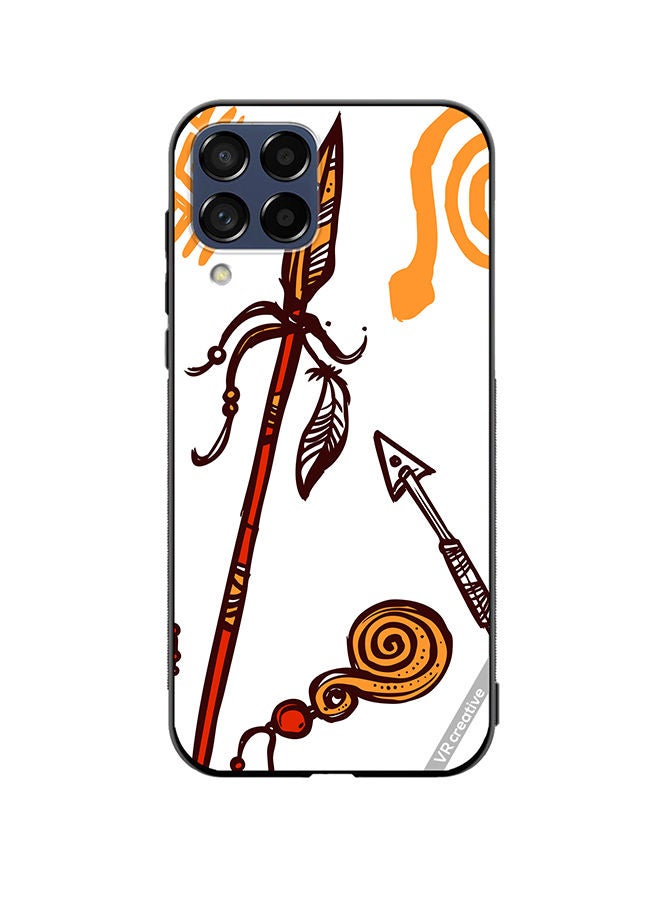VR CREATIVE Protective Case Cover For Samsung Galaxy M53 African Spear Design Multicolour - Image 1