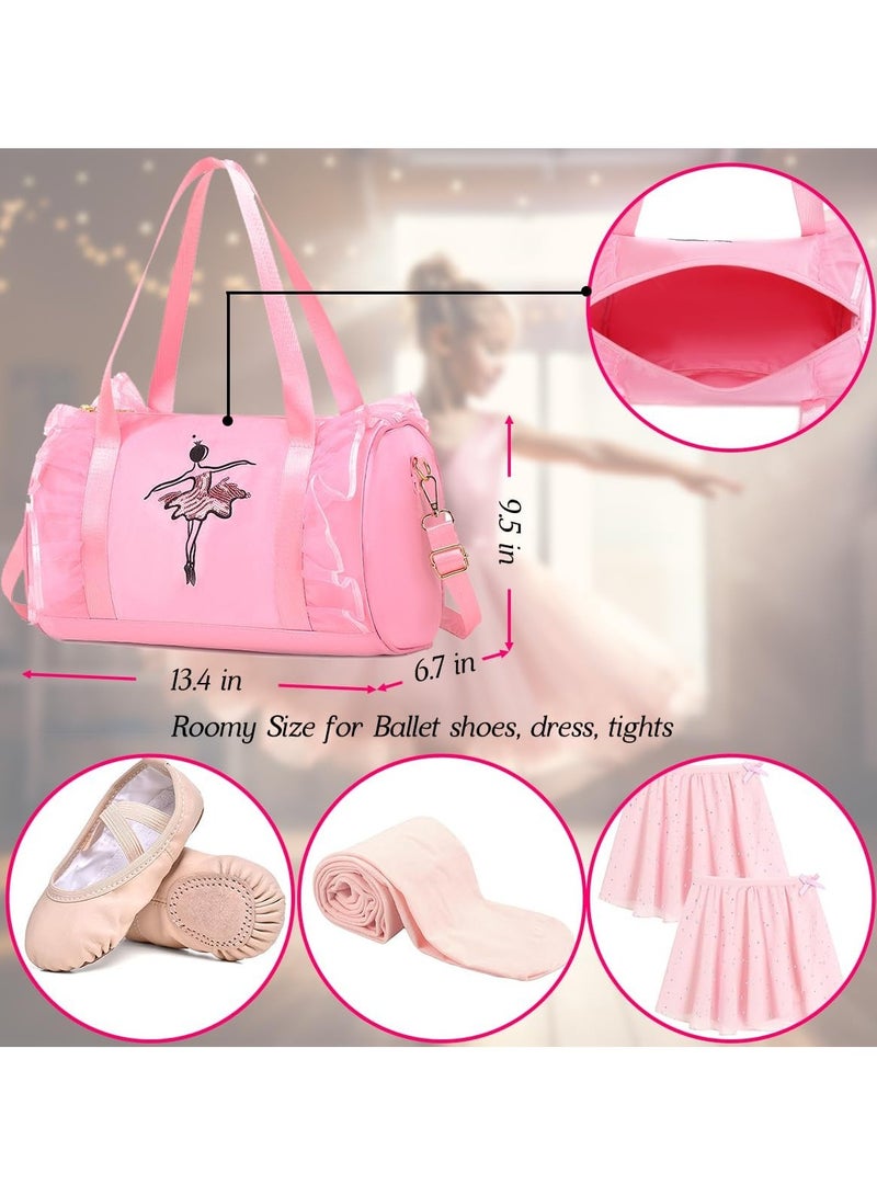 Cute Ballet Dance Bag Gym Travel Duffle Bag Girls Ballet Short Dress Dress Bag - Image 3