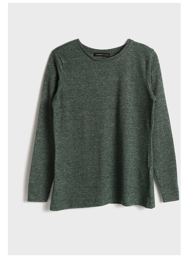 LC WAIKIKI Crew Neck Plain Long Sleeve Women's T-Shirt - Image 1