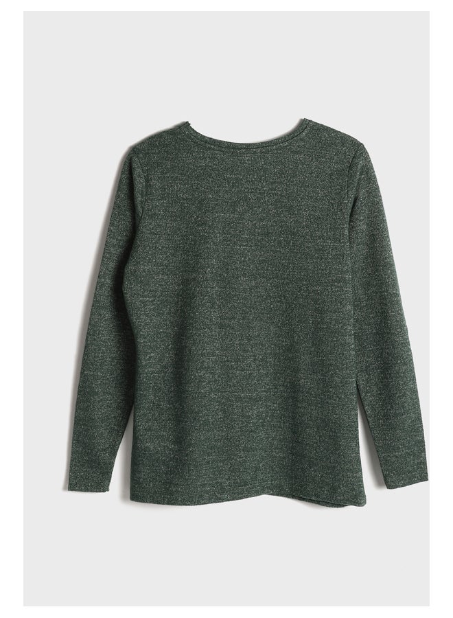 LC WAIKIKI Crew Neck Plain Long Sleeve Women's T-Shirt - Image 2