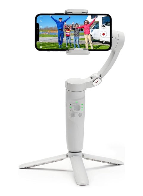3 Axis M1 Foldable Pocket Handheld Gimbals, Anti-Shake Face Tracking Bluetooth Control Selfie Stick Compatible with iPhone Android Tiktok YouTube Vlog Video