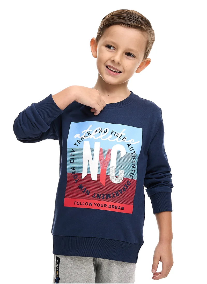 victor and jane Boys' Sweatshirt  (2 - 8yrs) Navy