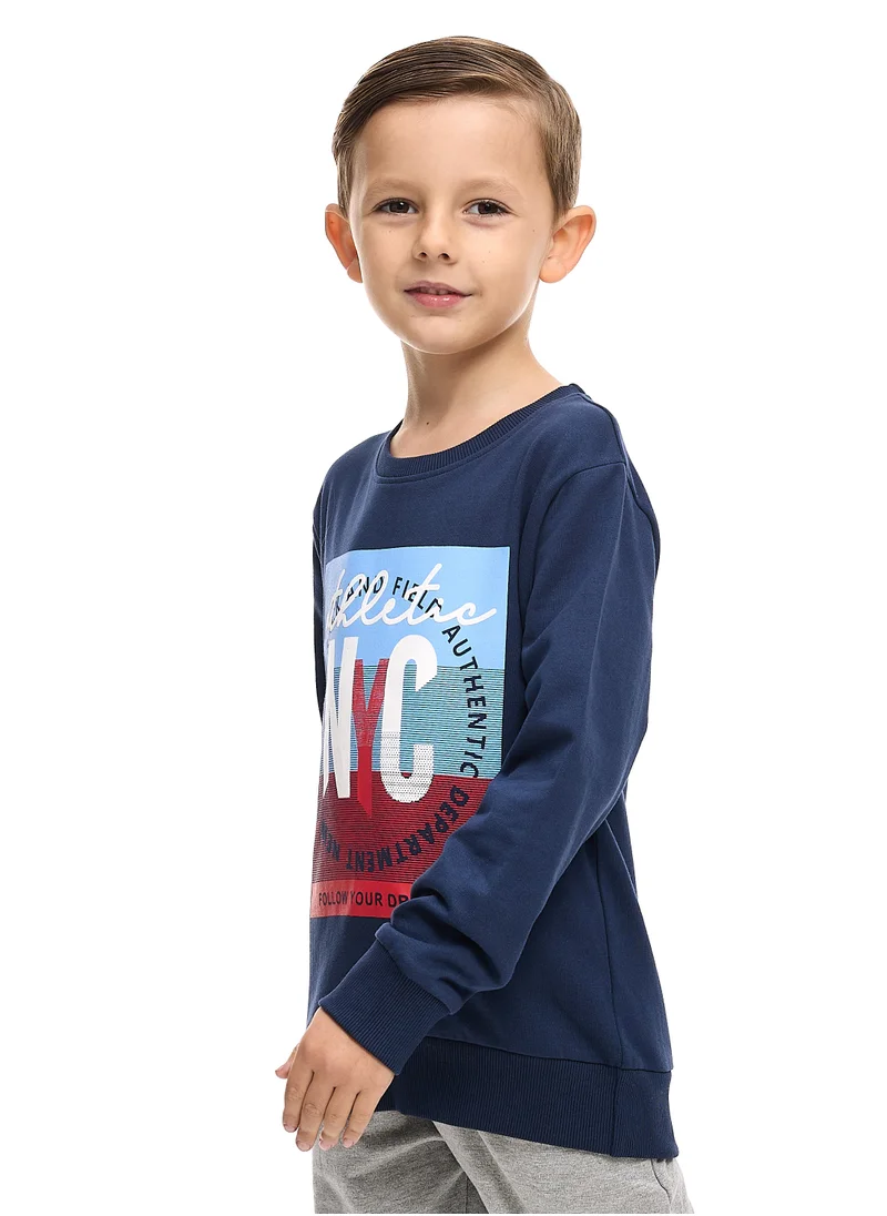 victor and jane Boys' Sweatshirt  (2 - 8yrs) Navy