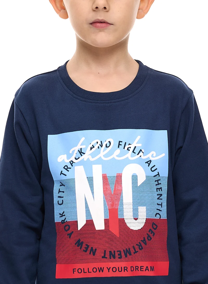 victor and jane Boys' Sweatshirt  (2 - 8yrs) Navy