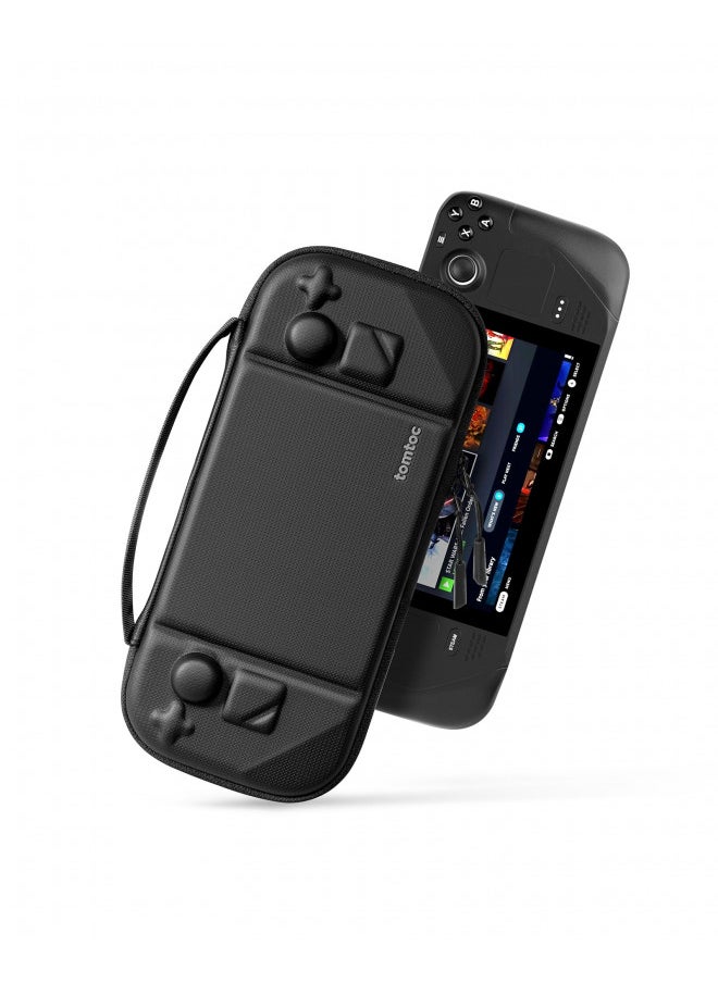 Tomtoc tomtoc Carrying Case Compatible with Steam Deck/Steam Deck OLED, Protective case, Hard Portable Travel Carrying bag for Steam Deck Console & Accessories, Shockproof, Travel friendly, Black  - Image 1