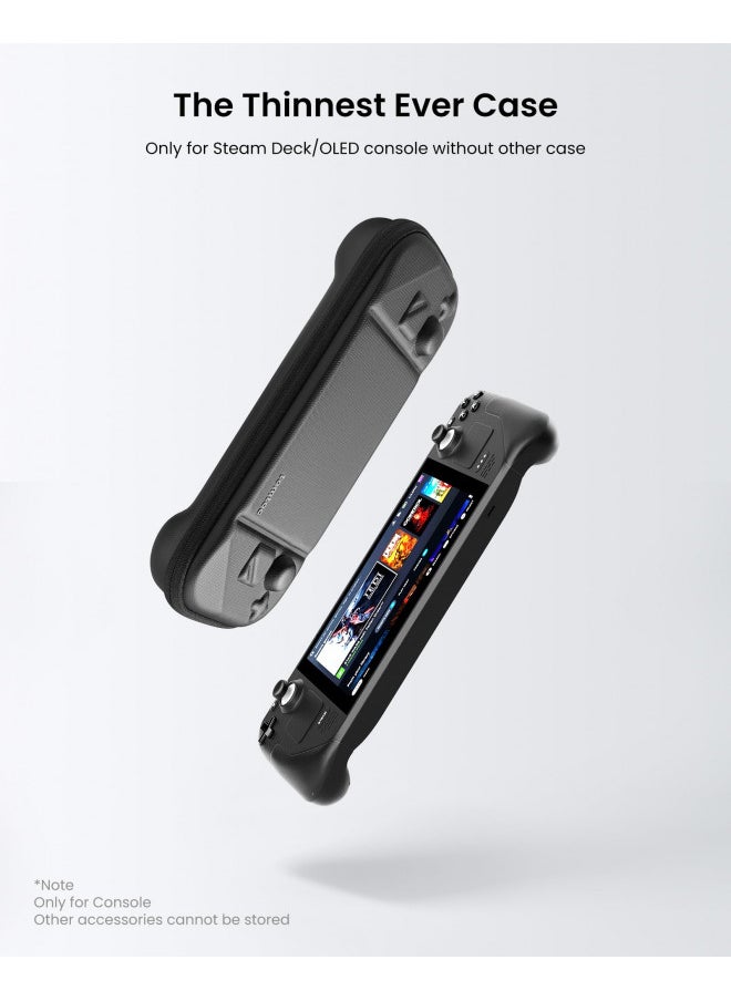 Tomtoc tomtoc Carrying Case Compatible with Steam Deck/Steam Deck OLED, Protective case, Hard Portable Travel Carrying bag for Steam Deck Console & Accessories, Shockproof, Travel friendly, Black  - Image 2