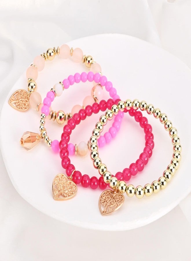 VONRU Bohemian Bracelet Sets for Women - 6 Sets Stackable Stretch Bracelets Multi-color Boho Jewelry for Women Hippie Bracelets Dainty Jewelry Best Friend Gift (Blue Boho bracelets) - Image 5