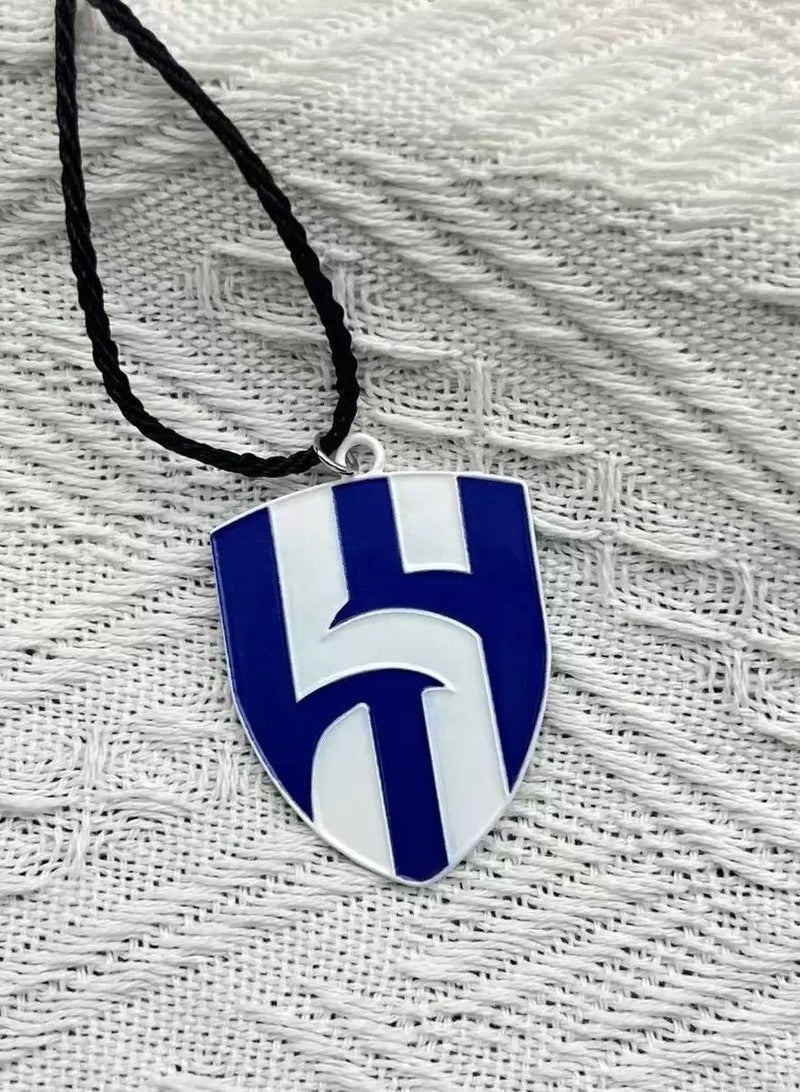 Al Hilal logo Hanging Pendant Mini Metal Decorative,Car Mirror. - Image 1