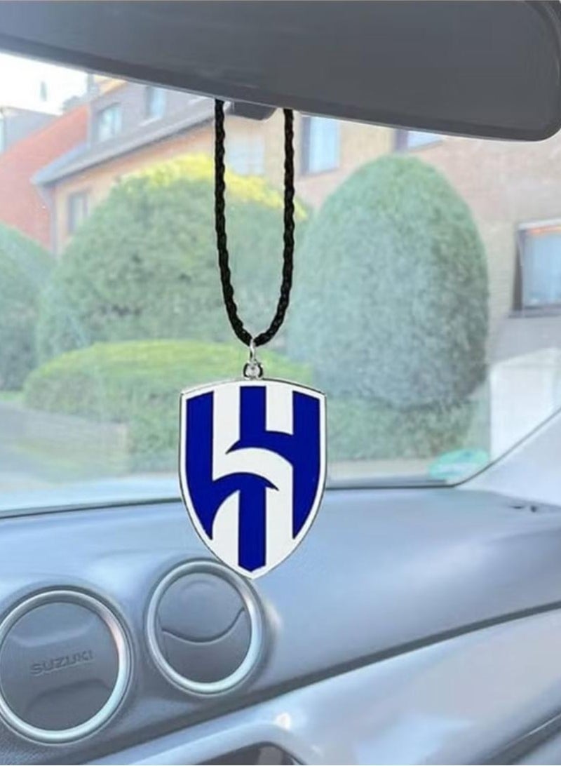 Al Hilal logo Hanging Pendant Mini Metal Decorative,Car Mirror. - Image 2
