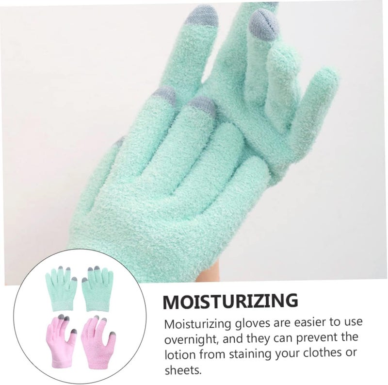 Healeved Cotton Touch Screen Gloves Moisturizing for Dry Hands 2 Pack Overnight Spa Gloves - Image 3