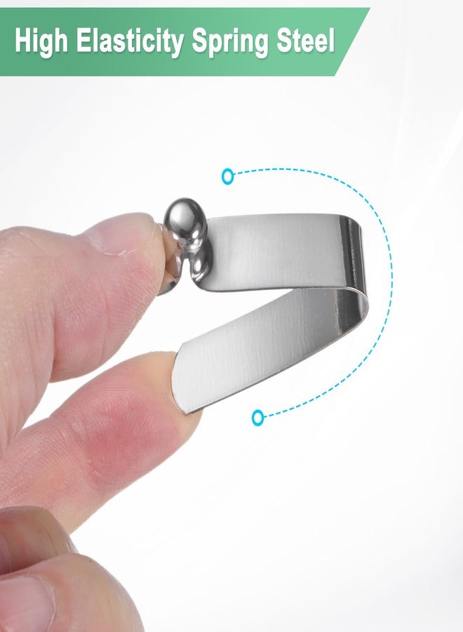 M METERXITY 6-Pack Kayak Paddle Snap 7mmx36mm Single Pin V Shaped Spring Steel Tent Pole Clips Locking Clips for Camping/Kayak Paddle/Tent Pole Push Button Spring Snap Clips - Image 2