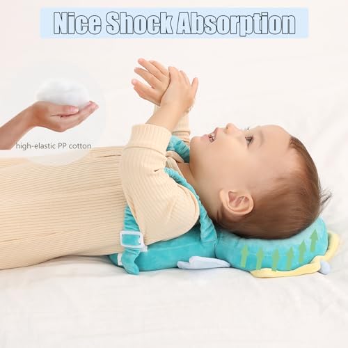 Feidoog Baby Head Protector Cushion Backpack with 3 Knee Pads for Walking & Crawling,Dragon - Image 5