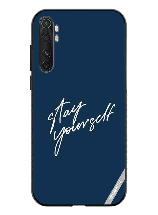 Protective Case Cover For Xiaomi Mi Note 10 Lite Stay Yourself Design Multicolour
