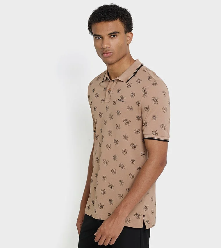 Ben Sherman Ben Sherman Men's Short Sleeve Printed Polo Tees