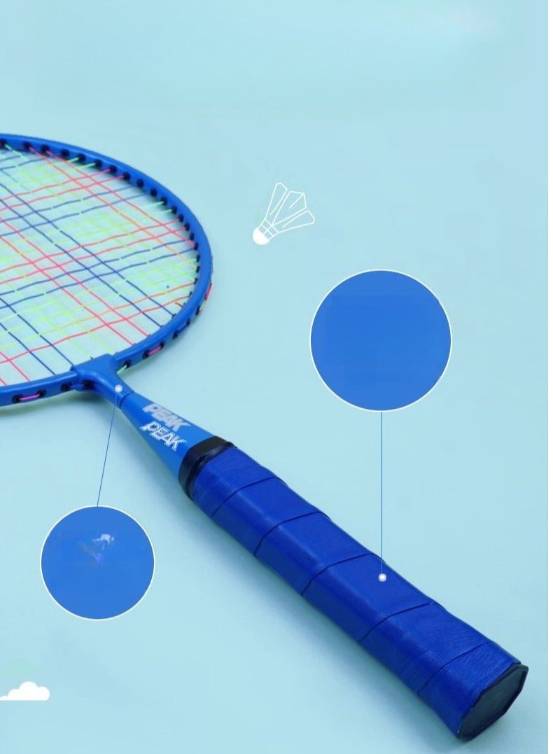 PEAK Da Tong Iron Alloy Badminton Paddle Beginner Elementary and Middle School Students Parent Child Ultra Light Double Beating - Image 3