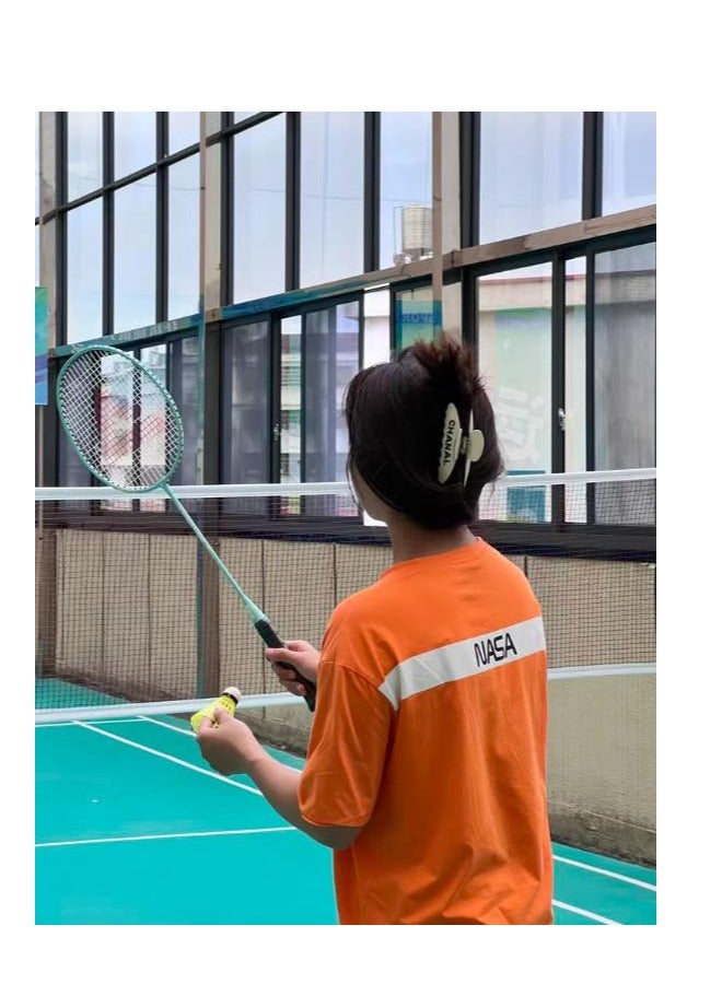 PEAK Da Tong Iron Alloy Badminton Paddle Beginner Elementary and Middle School Students Parent Child Ultra Light Double Beating - Image 5