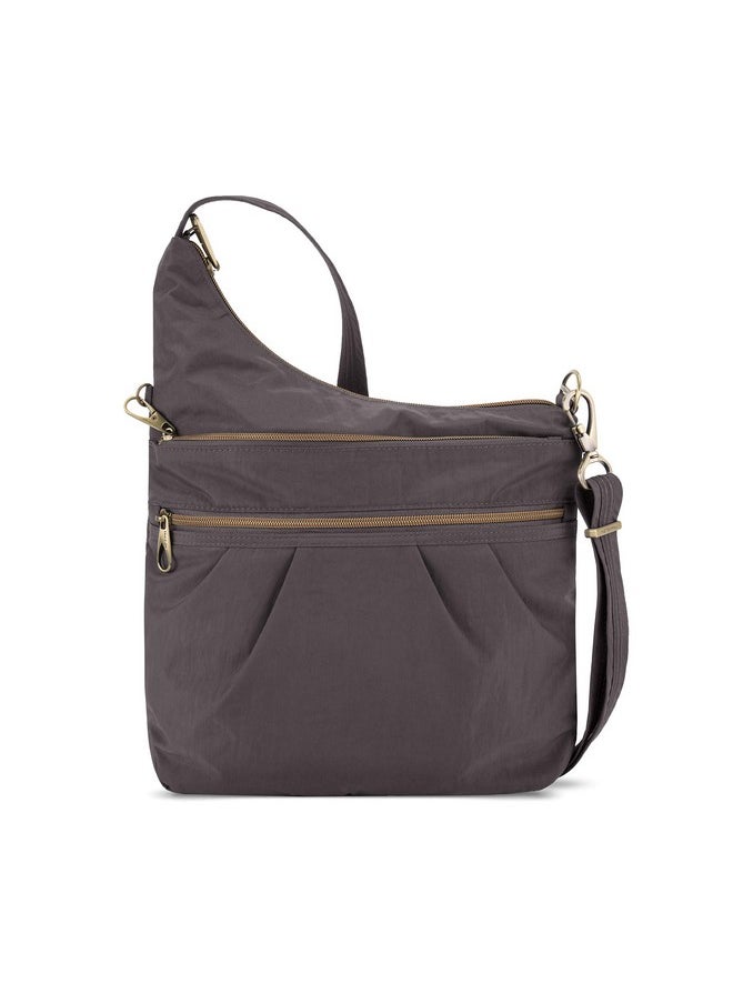 Travelon Antitheft Signature 3 Compartment Cross Body Bag Smoke  - Image 1
