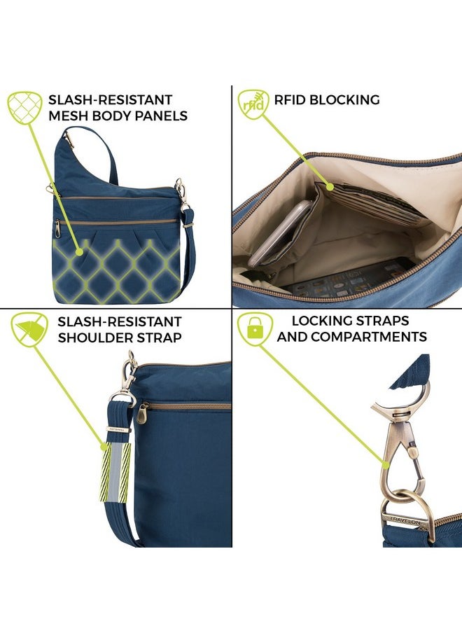 Travelon Antitheft Signature 3 Compartment Cross Body Bag Smoke  - Image 3