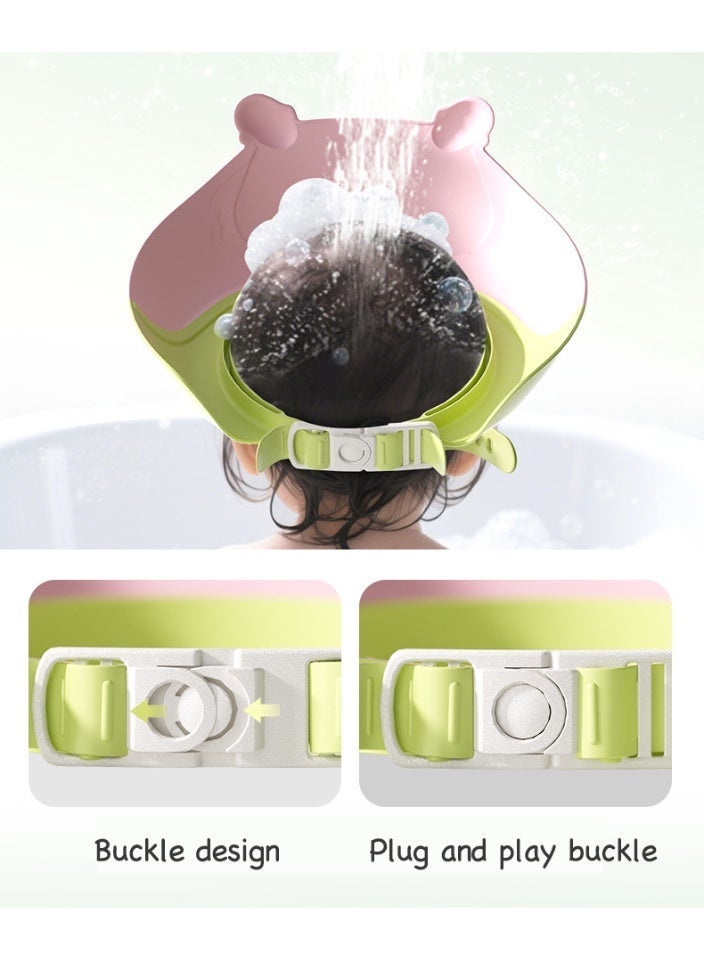 كاب دش الطفل بشفة عريضة متصلة - ماءمؤية سريعة، حماية كاملة لعين وآذن الطفل - Image 4