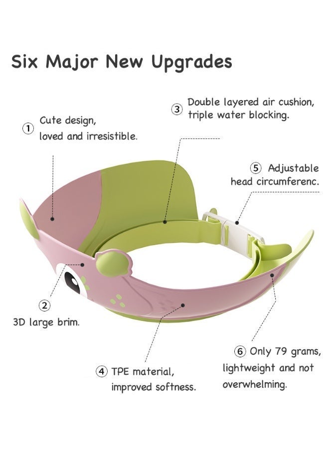 كاب دش الطفل بشفة عريضة متصلة - ماءمؤية سريعة، حماية كاملة لعين وآذن الطفل - Image 2