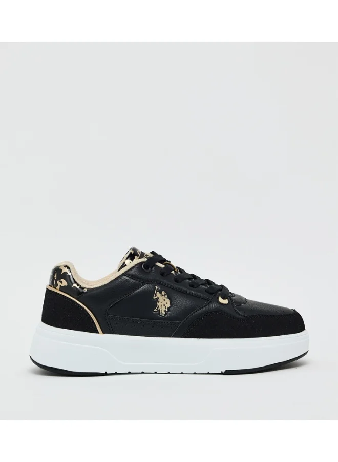 U.S. Polo Assn. U.S. Polo Assn Melodie GLB 5PR Women’s Sneakers – Black, Lace-Up Casual Shoes