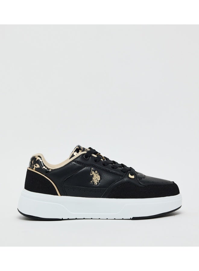 U.S. Polo Assn. أحذية رياضية نسائية من يو. إس. بولو أسن ميلودي GLB 5PR - سوداء، أحذية كاجوال مزودة بأربطة - Image 2