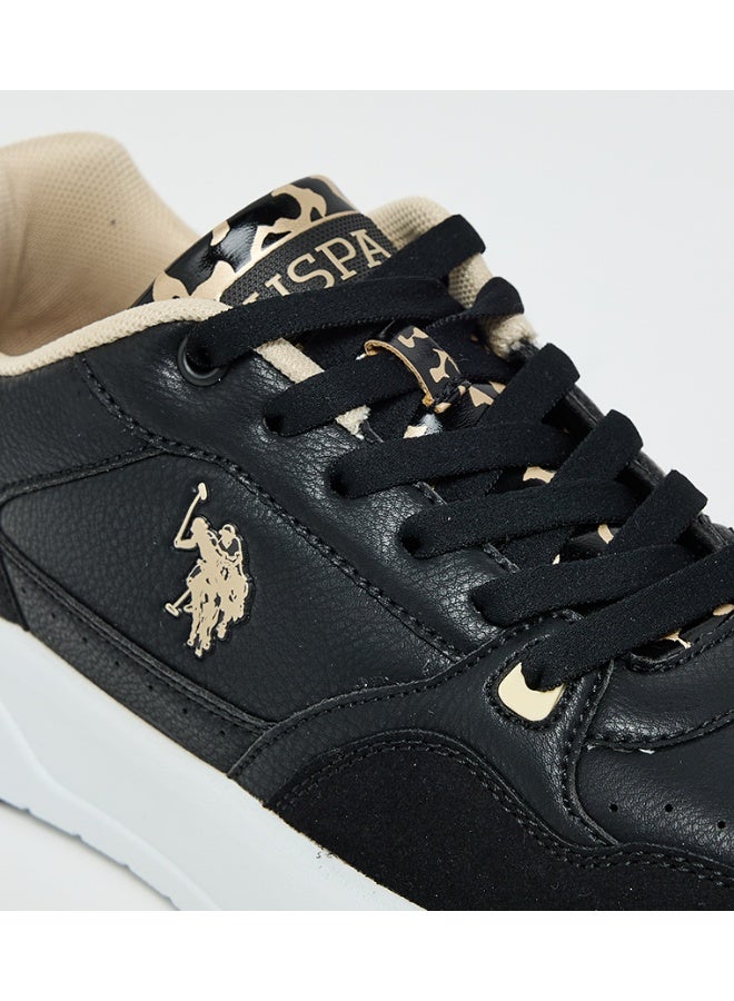 U.S. Polo Assn. أحذية رياضية نسائية من يو. إس. بولو أسن ميلودي GLB 5PR - سوداء، أحذية كاجوال مزودة بأربطة - Image 4