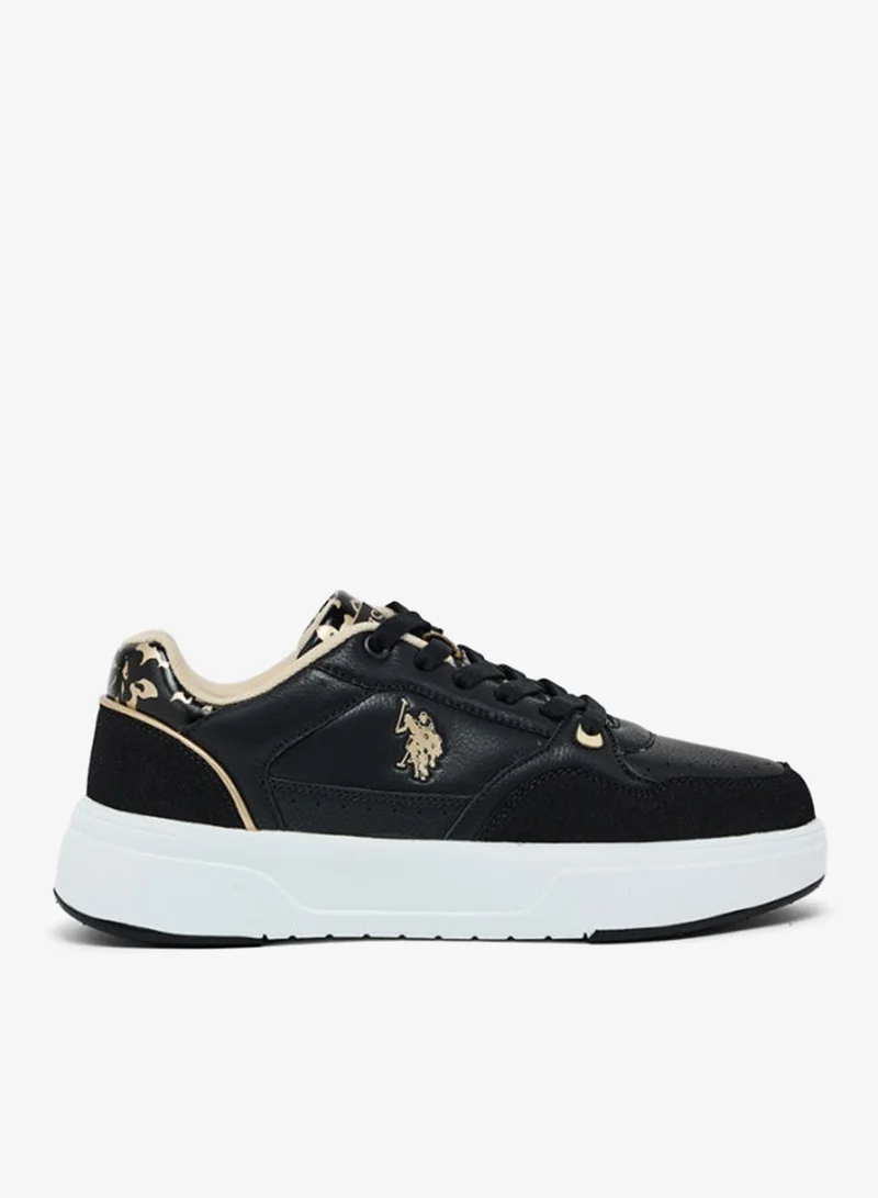 U.S. Polo Assn. U.S. Polo Assn Melodie GLB 5PR Women’s Sneakers – Black, Lace-Up Casual Shoes