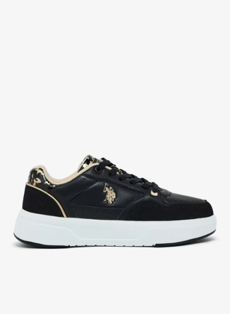 U.S. Polo Assn Melodie GLB 5PR Women’s Sneakers – Black, Lace-Up Casual Shoes