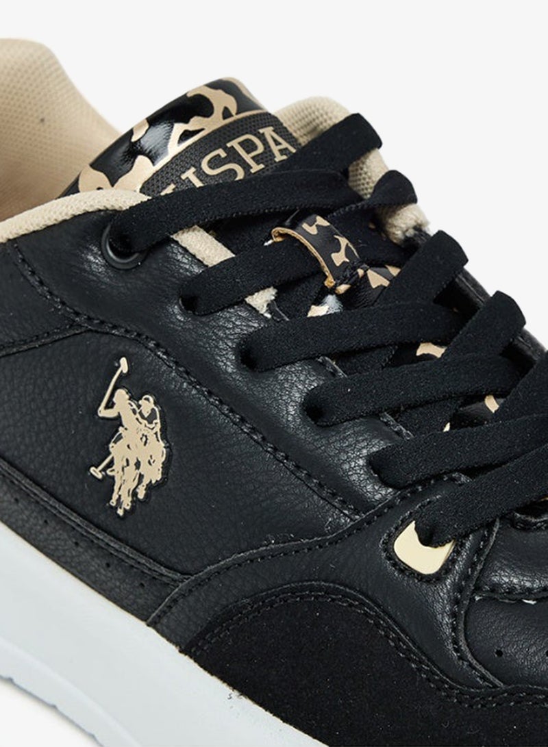 U.S. Polo Assn. أحذية رياضية نسائية من يو. إس. بولو أسن ميلودي GLB 5PR - سوداء، أحذية كاجوال مزودة بأربطة - Image 4
