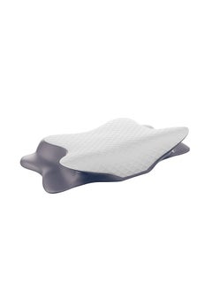 Frido Frido Cervical Butterfly Pillow, Orthopedic Memory Foam Pillow For Neck & Shoulder Pain, Ergonomic Contours, Dual Height Options, Pillow For Side Sleepers With Arm Support, Grey, Pack Of 1 