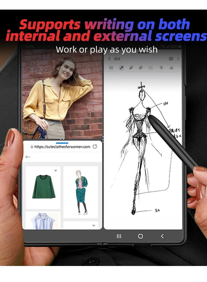 ELTRAZONE Stylus Pens for Touch Screens, Smart Digital Stylus Pen, High Sensitivity and Smoother Writing, Active Stylus Pens for Galaxy Z Fold 4 (Black) - Image 2