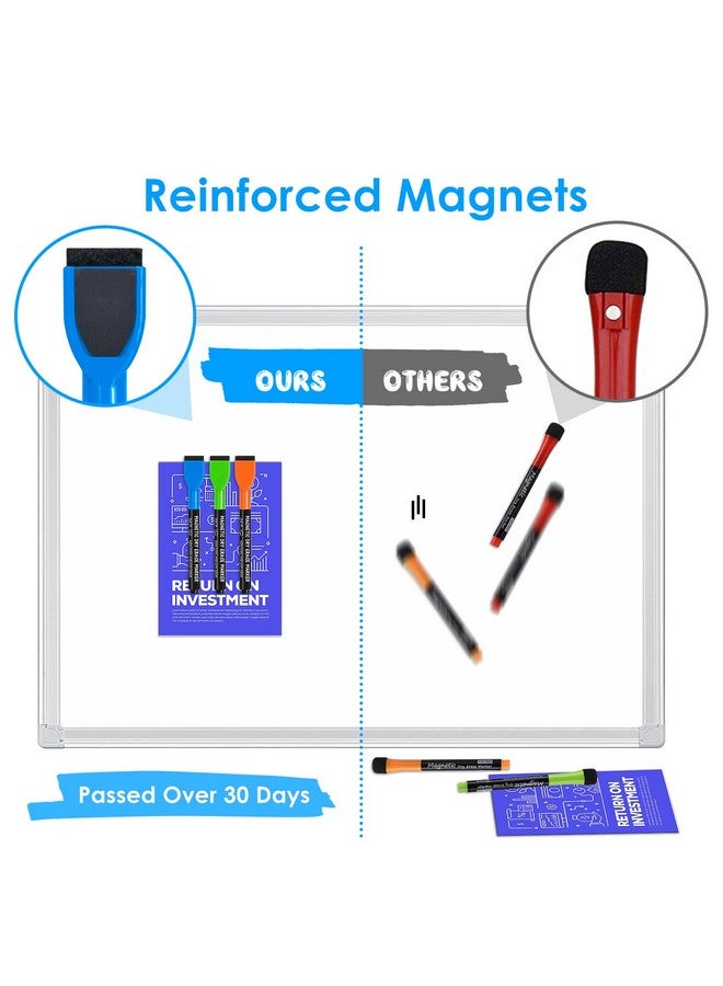 maxtek Magnetic Whiteboard Markers - 12 Count Colorful Fine Tip Dry Erase Markers With Eraser For Kids, Low Odor Thin Markers For Calendar Boards - Image 3