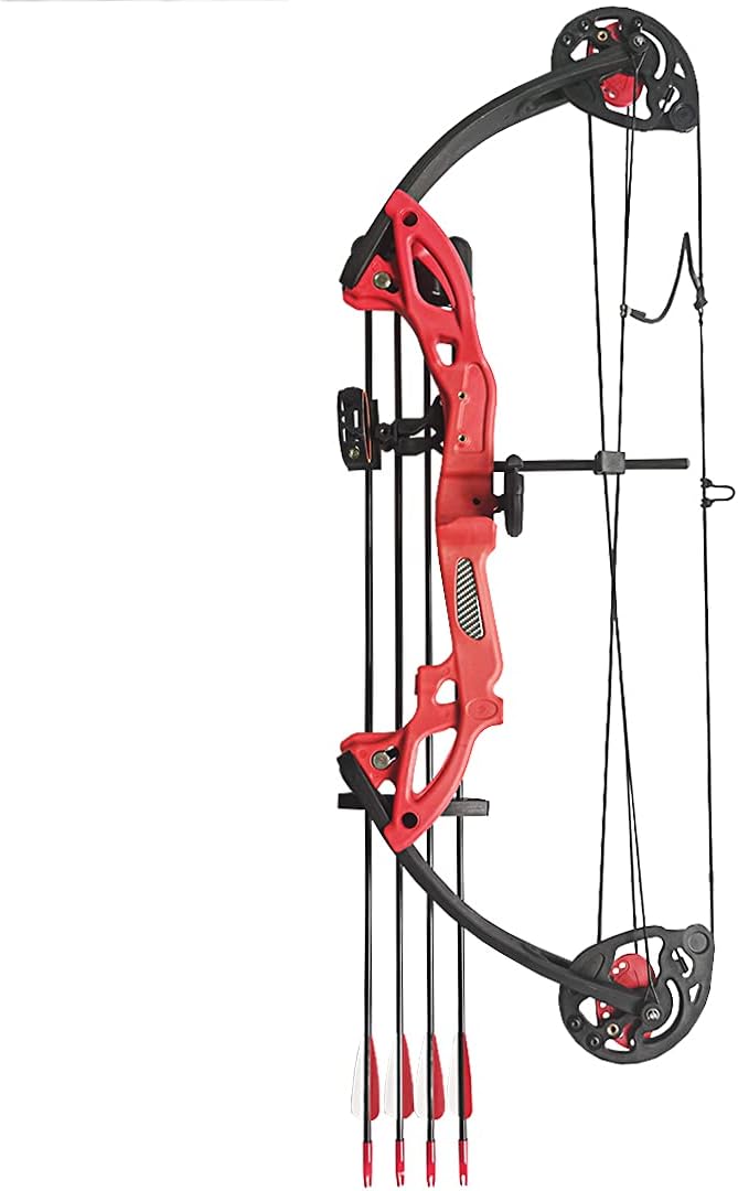 PANDARUS Compound Bow Archery for Youth and Beginner, Right Handed,19”-28” Draw Length,15-29 Lbs Draw Weight, 260 fps - Image 1