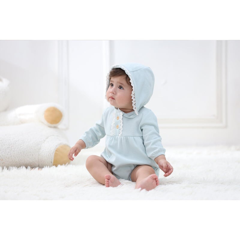 Ecojoy Newborn Baby Girl Bodysuit Baby Clothes Long Sleeve 3 Outfit Bundle Mix Match - Image 2