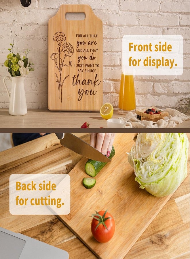 Pandasch Thank You Gifts for Women Men, 12.2x8.7inch Thank You Cutting Board, Appreciation Gifts for Friends Teachers Employee Nurse Boss Coworkers, Christmas Gift with Warm Words - Image 5