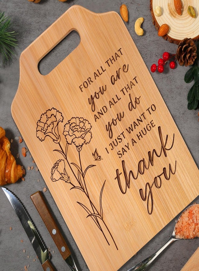 Pandasch Thank You Gifts for Women Men, 12.2x8.7inch Thank You Cutting Board, Appreciation Gifts for Friends Teachers Employee Nurse Boss Coworkers, Christmas Gift with Warm Words - Image 2