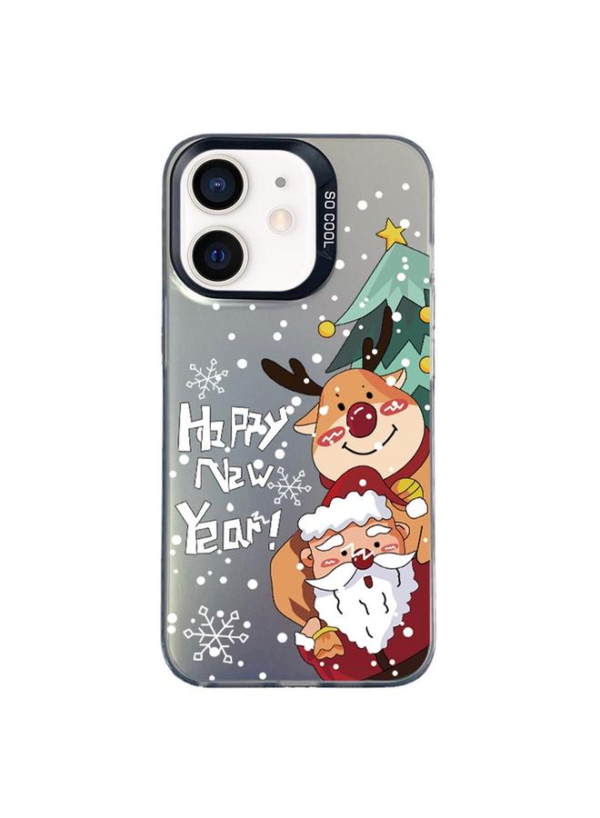 S-TOP Case For iPhone 11 Christmas Series PC Full Coverage Pattern Phone Case - Image 1