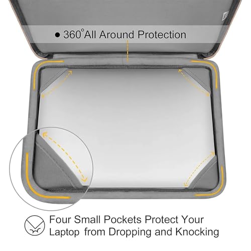 MOSISO Compatible with MacBook Air 13 inch Case 2025 2024 2023 2022 M4 A3240 M3 A3113 M2 A2681, Hard Case&Puffy Bag&Keyboard Cover&Webcam Cover&Screen Film for MacBook Air 13.6 inch Case, Sand - Image 3