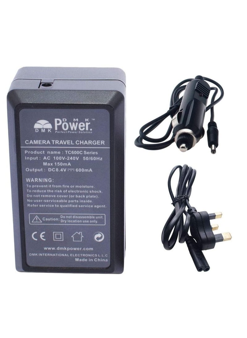 DMK Power - DMK LP-E5 Battery Charger TC600C Compatible with Canon EOS 450D 500D 1000D EOS 450D DSLR SLR Digital Camera etc - Image 1