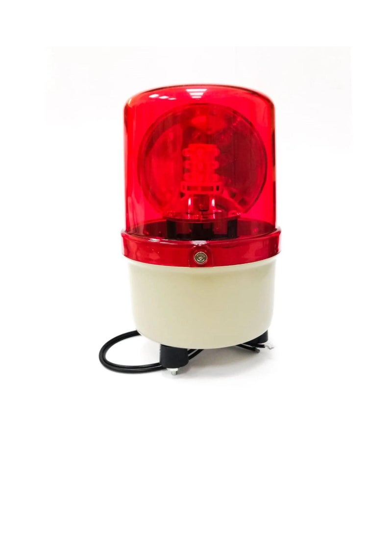 Auspicious Rotary Warning Light Red LED Screw Mount Base 220VAC A100R - Image 1