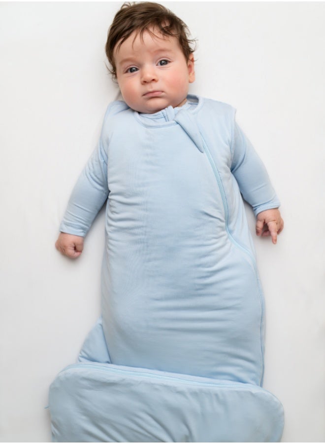 Hushabye – Baby Sleep Bag – 1.0 TOG Bamboo – Baby Blue - Image 1
