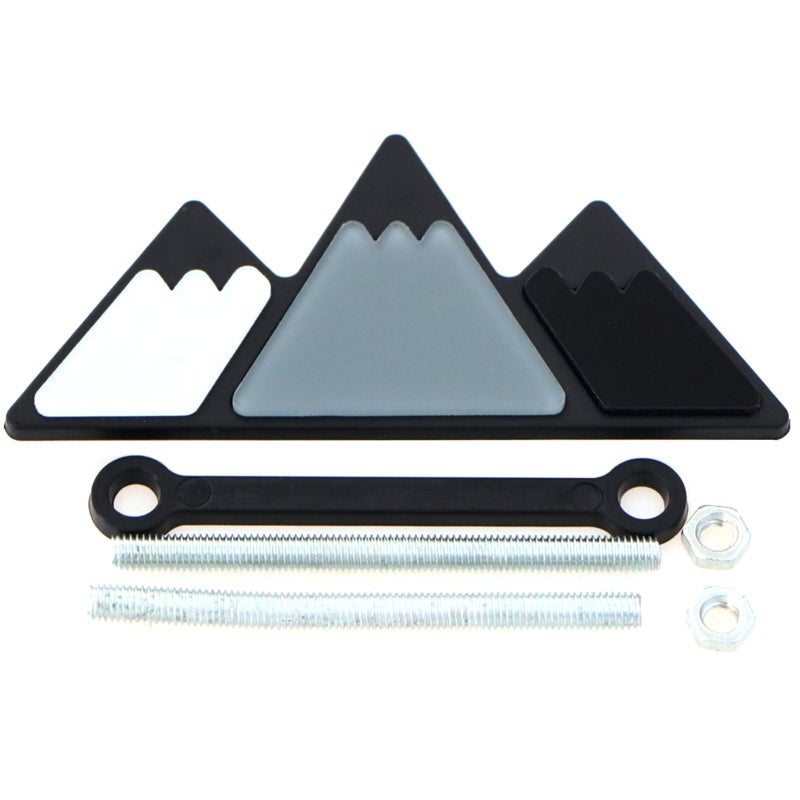 Grille Badge: Black Superior Weather-Resistant Material - Easy Screw-On Installation Decoration Emblem for Toyota 4Runner Tundra Sequoia & Other Truck Models - Image 1