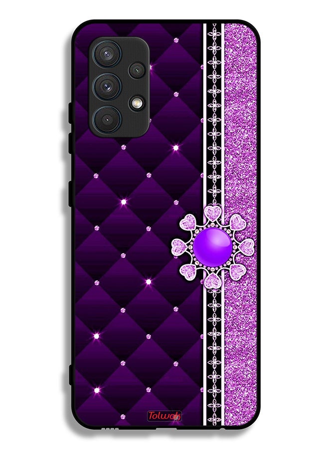 Tolwak Samsung Galaxy A32 4G Protective Case Cover Glitter Hearts - Image 1