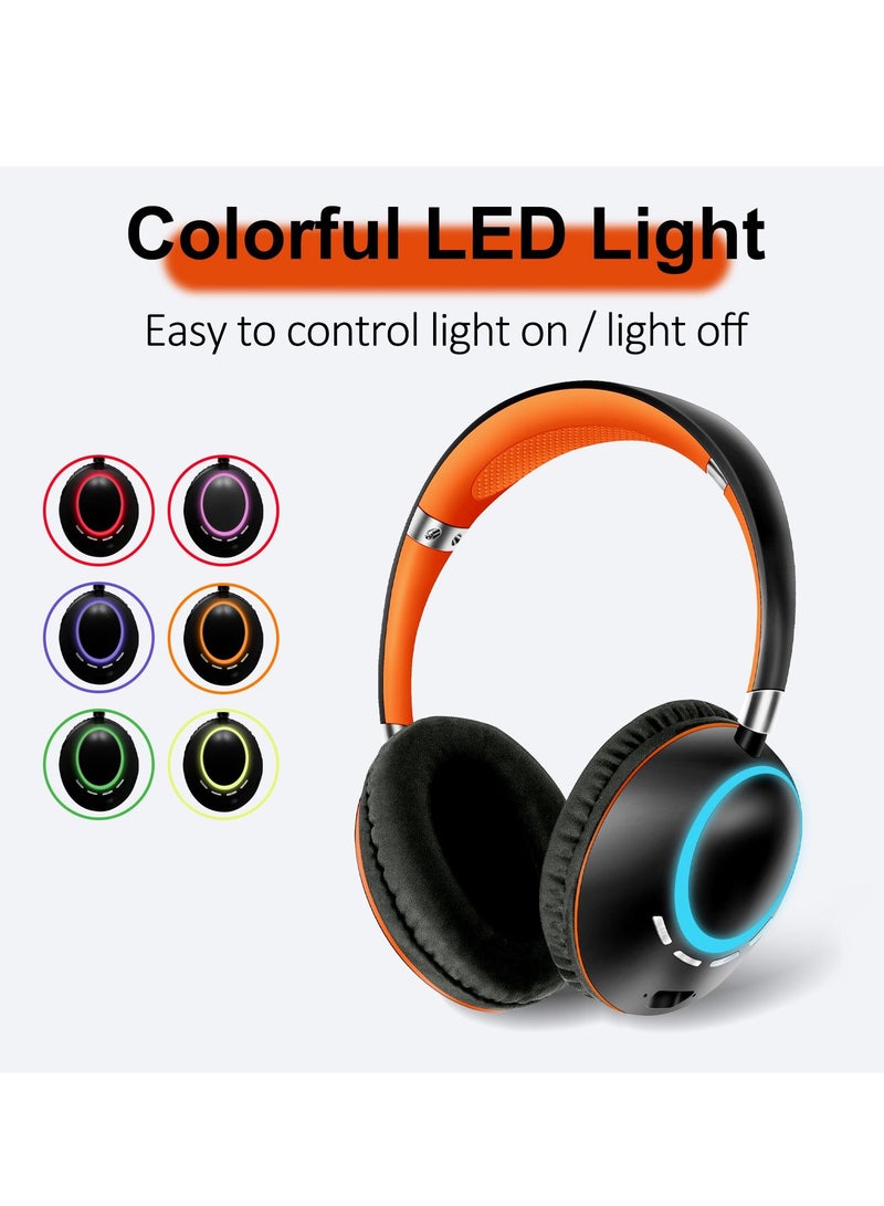 GULFLINK 400mah Bluetooth Wireless Headphones for Teens Adults Black - Image 2