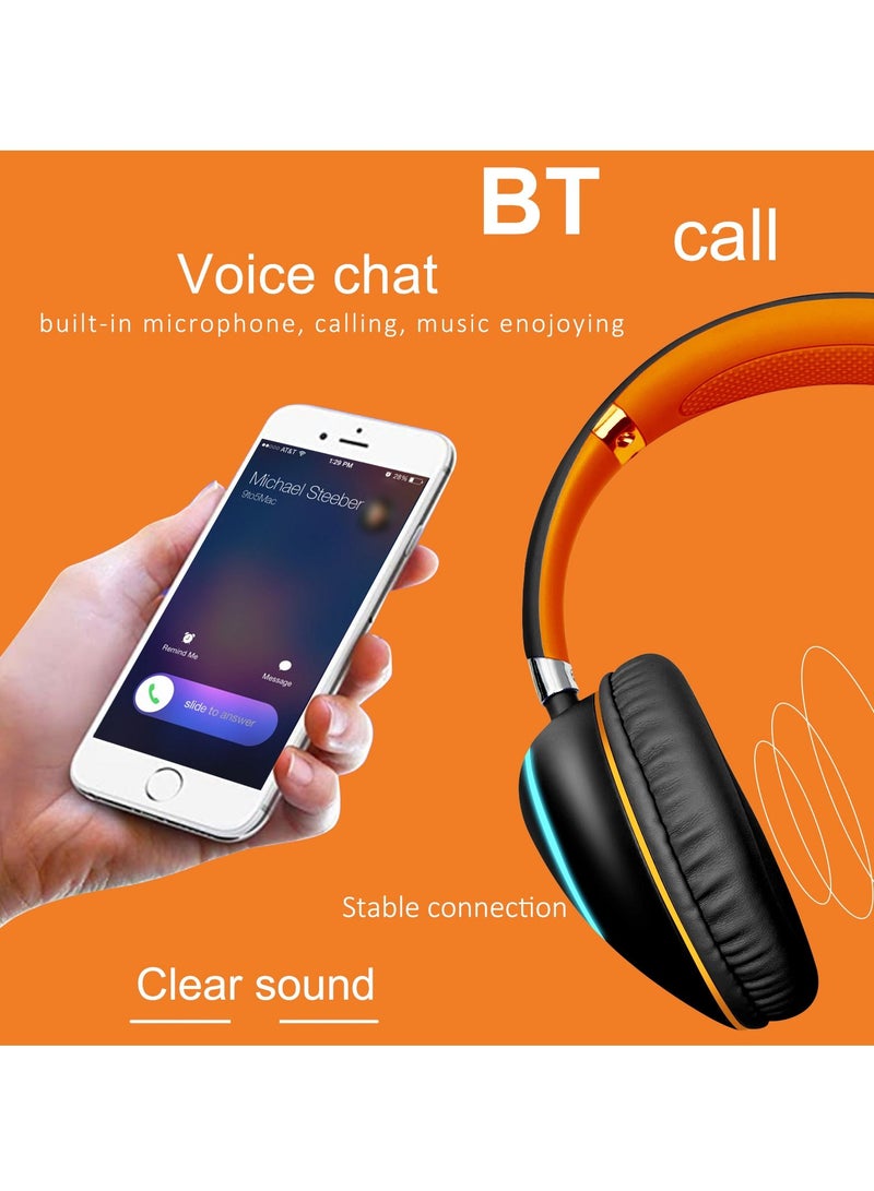 GULFLINK 400mah Bluetooth Wireless Headphones for Teens Adults Black - Image 3