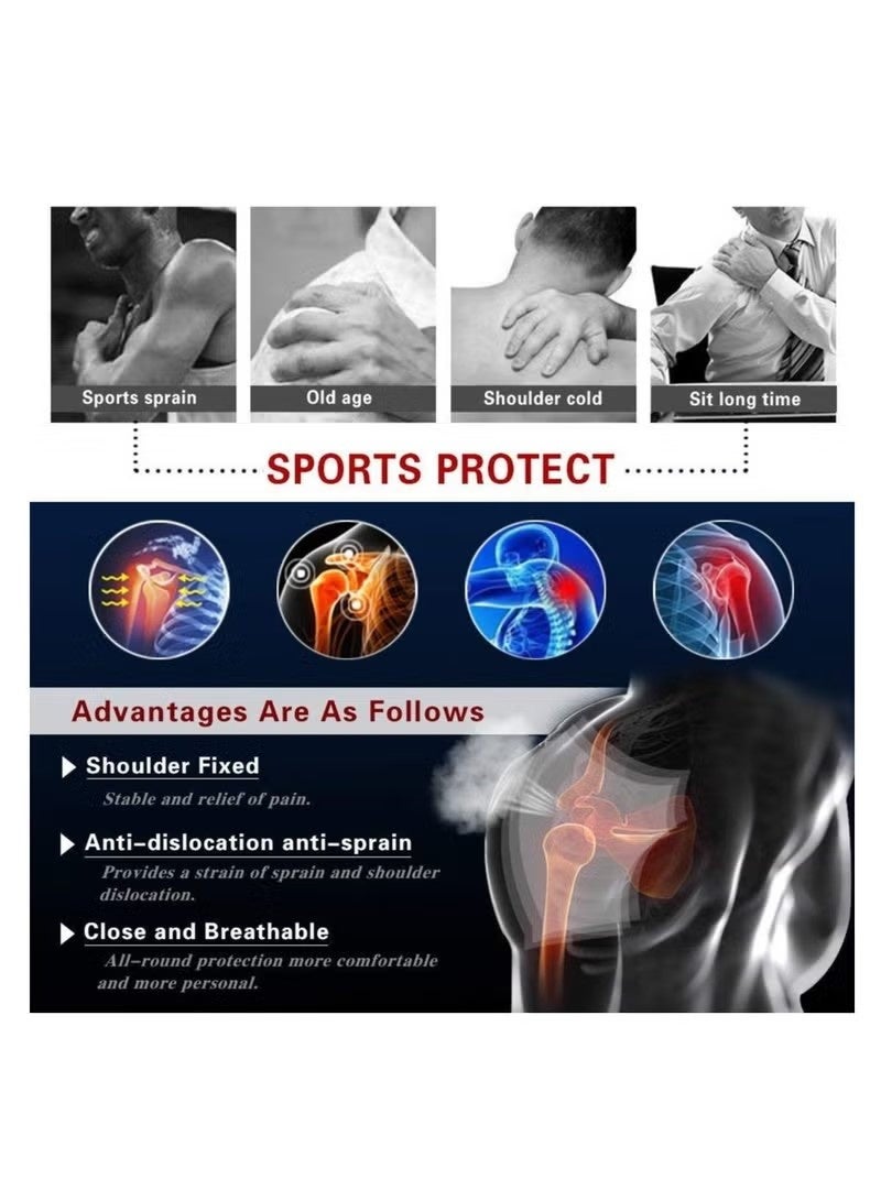 Adjustable Shoulder Support Brace for Men Women - Image 4